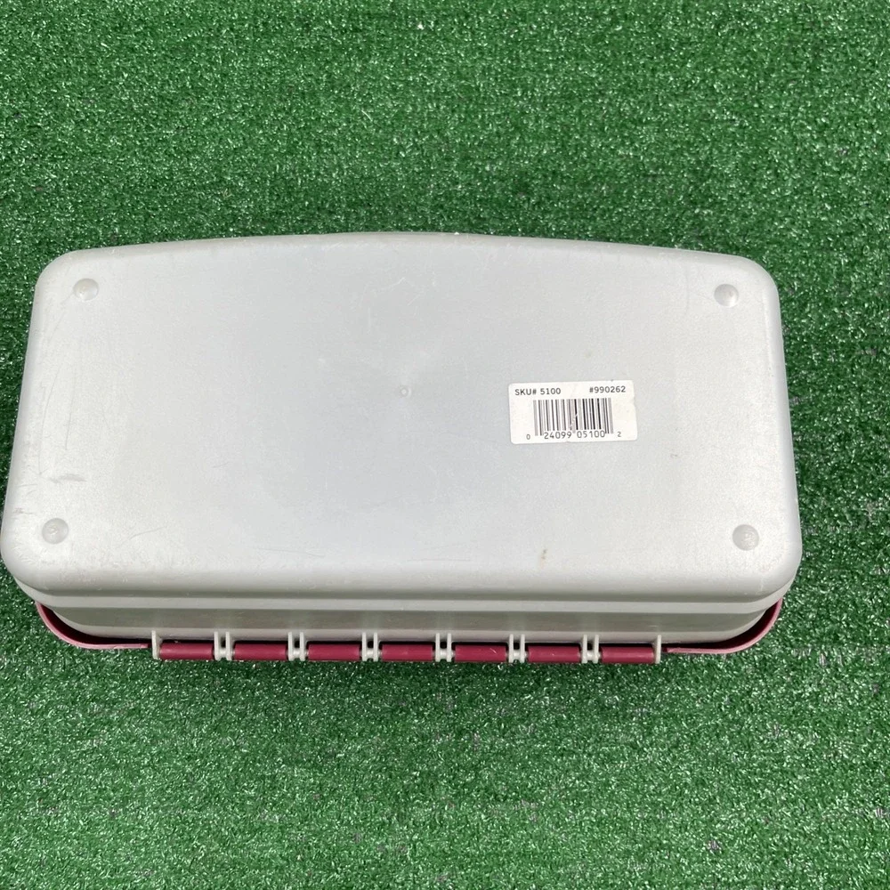 Plano‎ 1500 Tackle Box 1 Tray Made in USA Vintage Red Gray